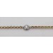 Diamant Collier Weißgold Gelbgold 750 Natur Diamanten 0.35ct 