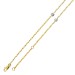 Diamant Collier Weißgold Gelbgold 750 Natur Diamanten 0.35ct 