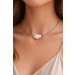 Mondstein Kette Gold 585 14K nat Mondsteine Barockperle