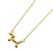 Hunde Collier Kette Gold 375 9K Natur Diamant 0.015ct