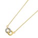 Diamant Collier Gold 375 9K Natur Diamanten 0.05ct.