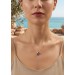 Ankerkette Gold 585 14K Natur Diamanten Nat Blautopas Nat Amethyst