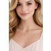 Collier Gold 585 14K Natur Diamanten 0.02ct Süßwasser Zuchtperle