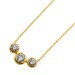 Brillant Collier Gold 375 9K Lab Grown Diamanten 1.0ct