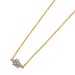 Brillantkette Gold 333 8K Natur Diamanten 0.07ct