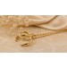 Infinity Kette Gold 333 8 Karat Doppelringe 
