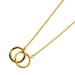 Infinity Kette Gold 333 8 Karat Doppelringe 