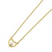 Herz Kette Gold 333 8K Süßwasser Perle 2.9mm
