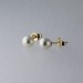 Perl Ohrringe Gelb Gold 585 weiße Süßwasserzuchtperlen_02