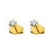 Brillant Ohrringe Solitär Ohrstecker Diamant Gelbgold 585 0,25 Carat TW / Lupenrein _01