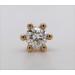 Solitär Diamant Ohrringe GelbGold585 14Karat 1,00ct Krappenfassung  