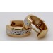 Creolen 13mm Gelbgold Weißgold 333 8 Karat Bicolor