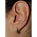 Creolen 13mm Gelbgold Weißgold 333 8 Karat Bicolor