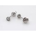 Platin 950 Brillant Ohrstecker Solitär Diamanten 0.15ct W SI