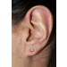 Platin 950 Solitär Ohrstecker Diamanten 0.20ct W SI  