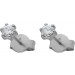 Diamant Ohrringe Brillant Ohrstecker Platin 950 Solitaerstecker 0,35 Carat W / SI Krappenfassung