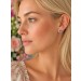 Saphir Ohrstecker Weißgold 585 14K Diamanten Natur Edelsteine