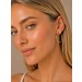 Creolen Hoops Gelbgold 585 14 Karat 40mm flexibel