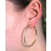 Creolen Gelbgold 585 14 Karat halbmassiv 
