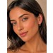 Brillant Creolen Gold 750 18K Natur Diamanten 0.10ct