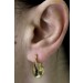 Creolen Ohrringe Gelbgold 333 8K 21mm Klapp Scharnier 