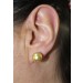 Perlenohrstecker Gelbgold 585 14K goldene Südseeperlen 10mm