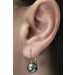 Perlen Ohrhänger Weißgold 585 14K Tahiti Perlen 9mm