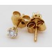 Solitär Ohrstecker 0.10ct F VS Gelbgold 585 14K Lab Grown Diamonds