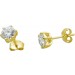 Solitär Ohrstecker 1.00ct. F VS Gelbgold 585 Lab Grown Diamonds 