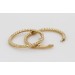 Creolen 12mm Gelbgold 585 14 Karat gemustert 