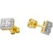 Brillant Ohrstecker Gelbgold 585 14 Karat 62 Diamanten 0.33ct. TW VSI