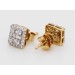 Brillant Ohrstecker Gelbgold 585 14 Karat 62 Diamanten 0.33ct. TW VSI