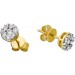 Brillant Ohrstecker Gelbgold 585 14 Karat 26 Brillanten 0.60ct. TW VSI