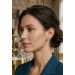 Saphir Creolen Weißgold 585 14K Diamanten Natur Edelsteine