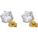 Solitär Ohrstecker 2.0ct F VSI Gelbgold 585 14K Lab Grown Diamanten