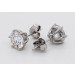Solitär Ohrstecker 2.0ct F VSI Weißgold 585 14K Lab Grown Diamanten 