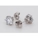 Solitär Ohrstecker 1.50ct F VSI Weißgold 585 14K Lab Grown Diamanten 