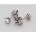 Solitär Ohrstecker 0.26ct F VSI Weißgold 585 14K Lab Grown Diamanten 