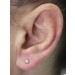 Solitär Ohrstecker 0.26ct F VSI Weißgold 585 14K Lab Grown Diamanten 