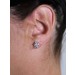 Ohrstecker Gelbgold 333 8 Karat weiße Zirkonia Steine 