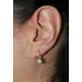 Ohrringe Gelbgold 333 8 Karat weisse Zirkonia Steine 