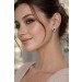 Amethyst Ohrringe Gold 585 14K lila Natur Edelsteine Zirkonia 