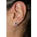 Amethyst Ohrstecker Gelbgold 585 14K lila Edelsteine Zirkonia 