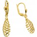 Ohrhänger Gelbgold 585 14 Karat Spiral Design 