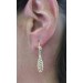 Ohrhänger Gelbgold 585 14 Karat Spiral Design 
