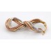 Tricolor Dreifarbig Dreiteilig Creolen 585 14 K Gelb-Weiß-Rosegold Trinity