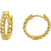 Panzerkette Creolen 13mm Gelbgold 585 14K Cuban Link Chain