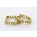 Panzerkette Creolen 13mm Gelbgold 585 14K Cuban Link Chain
