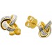 Infinit Endless Diamant Ohrstecker Gelbgold 585 Brillanten 0.05ct