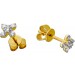Brillant Ohrstecker Gold 585 14K Natur Diamanten 0.26ct